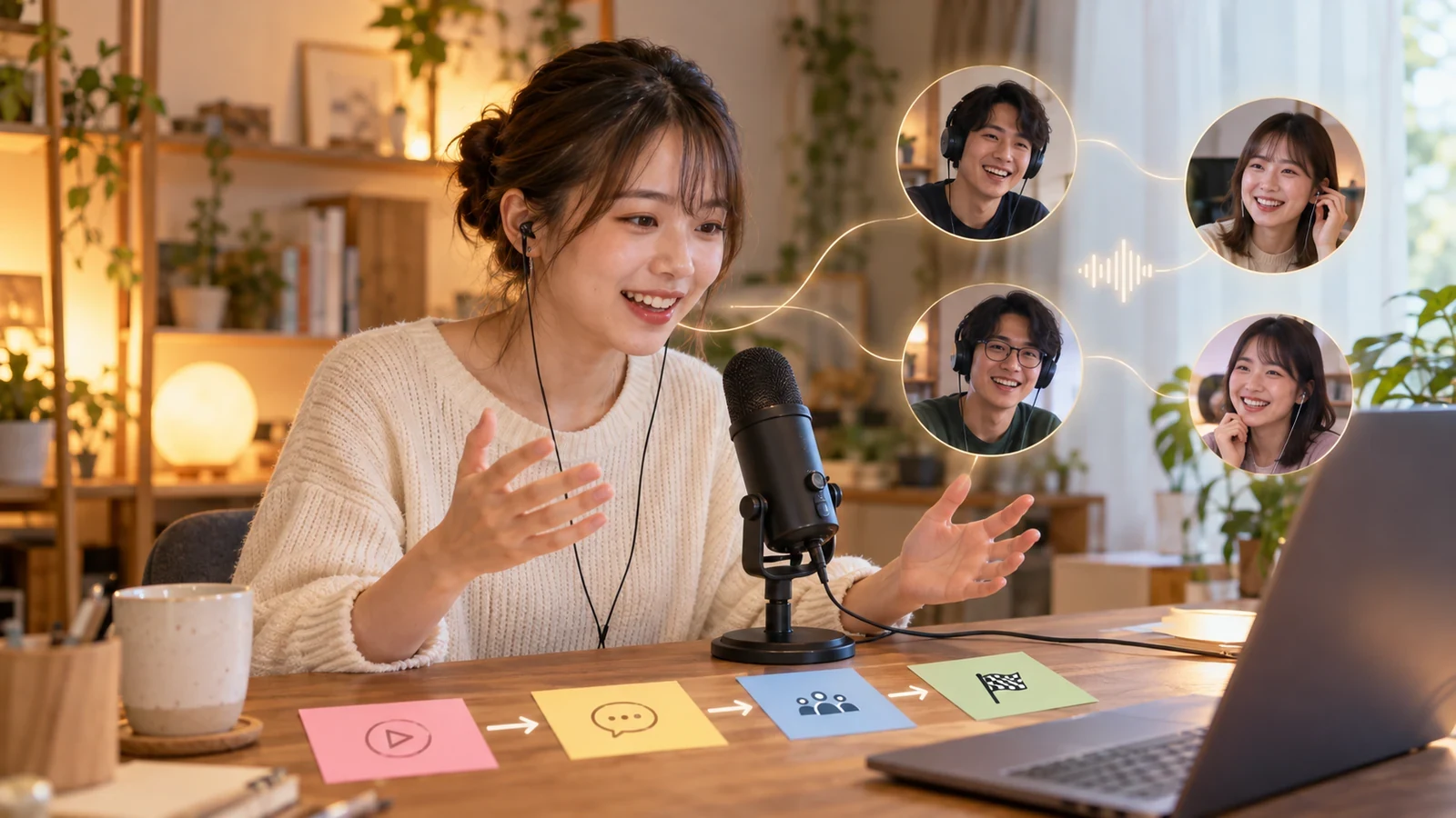 多人数の音声イベントを進行する方法｜司会者の役割