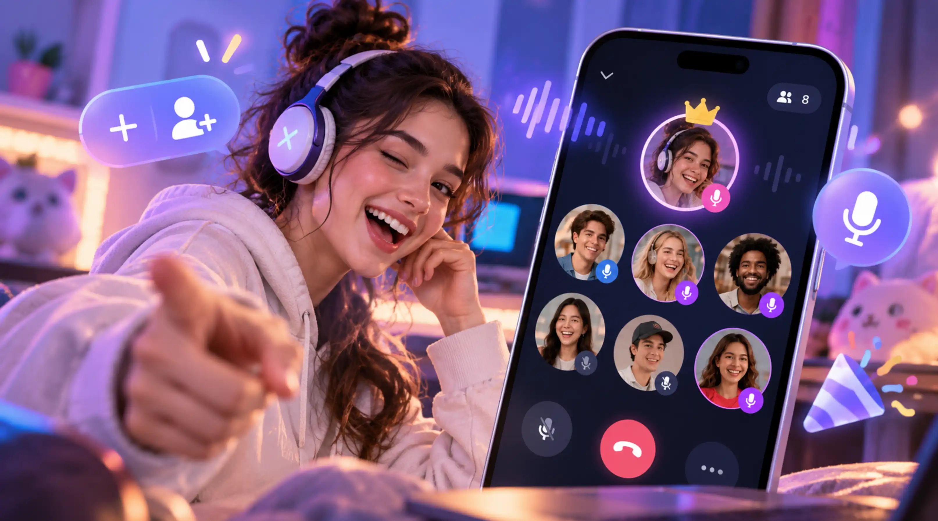 How to Create and Host a Group Voice Chat Room?